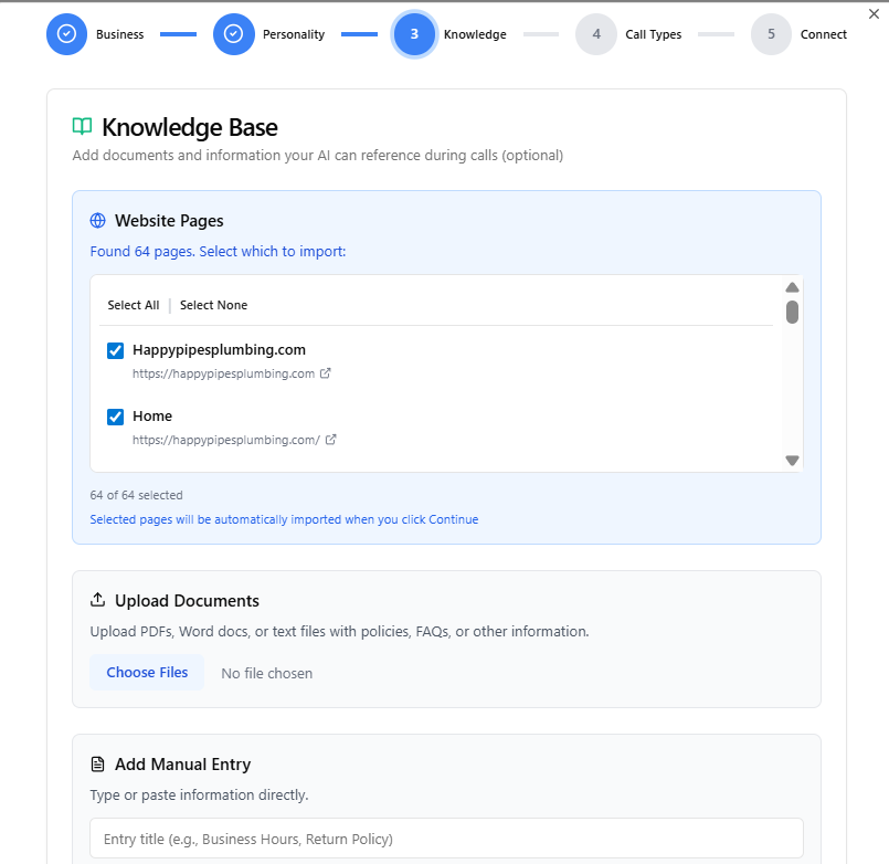 Knowledge Base Training